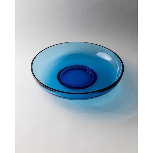 Large Vintage Italian Royal Blue Murano Glass Bowl, 1980s For Sale - Image 11 of 11