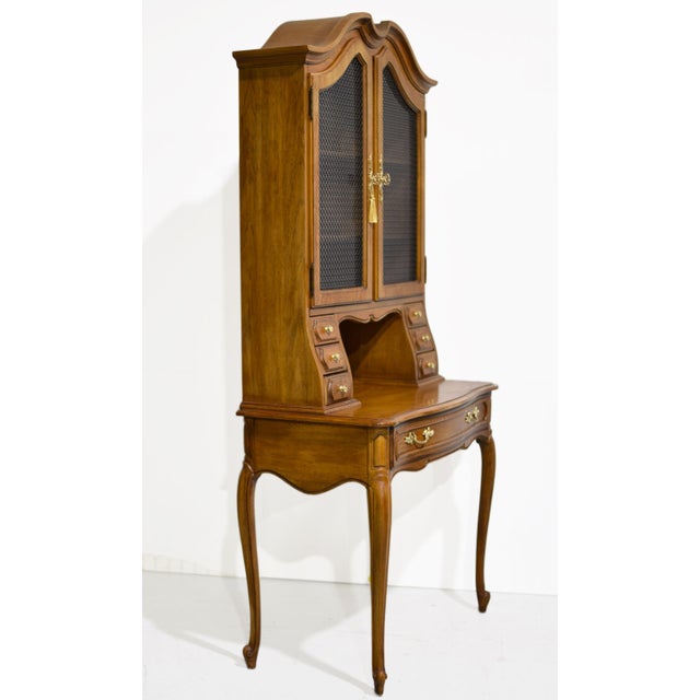 Thomasville Vintage French Provincial Secretary Desk by Thomasville For Sale - Image 4 of 13