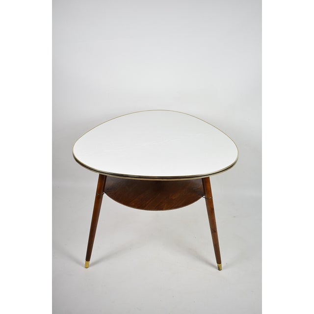 Brown Rockabilly Style Coffee Table, 1960s For Sale - Image 8 of 10
