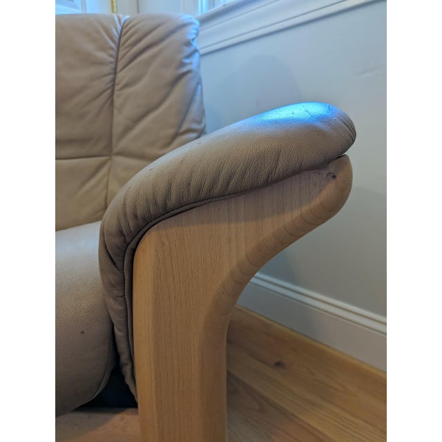 Wood Ekornes Stressless Buckingham Lowback Chair For Sale - Image 7 of 11