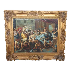 Perseus Turning Phineas and His Followers to Stone After Luca Giordano Painting