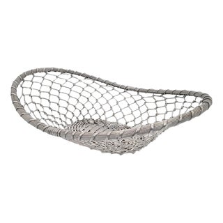 Modernist French Aluminum Fruit Basket, 1960s For Sale