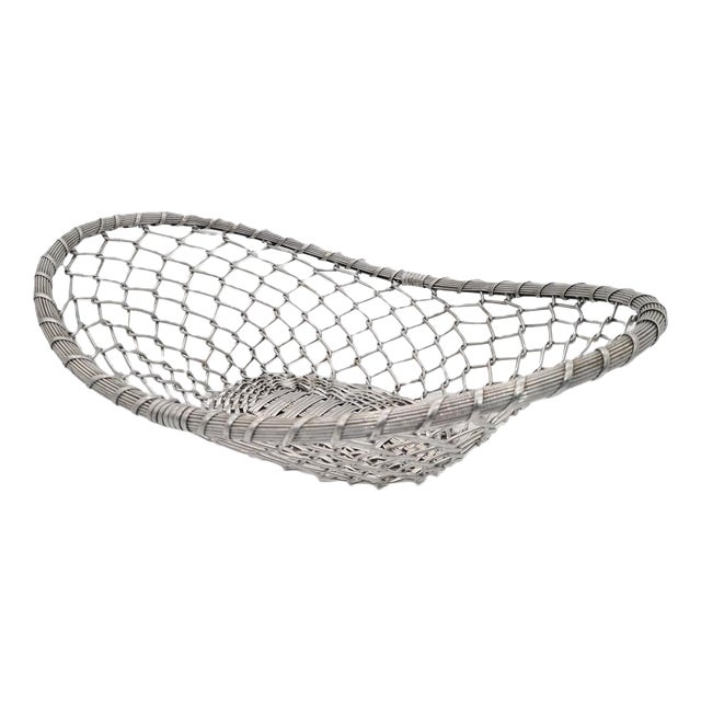 Modernist French Aluminum Fruit Basket, 1960s For Sale