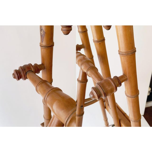 Faux Bamboo Display Easel of Turned Wood Chairish