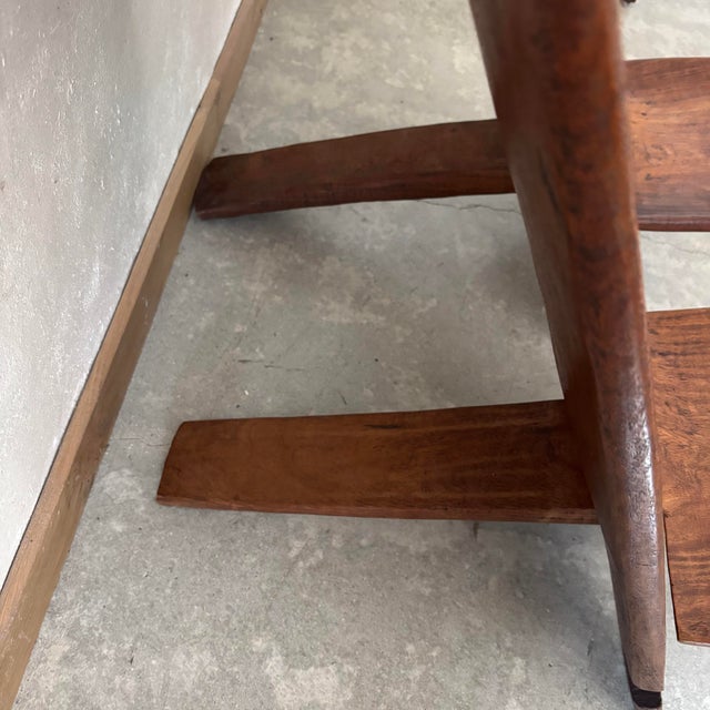 African Chairs in Wood, Set of 2 For Sale - Image 4 of 6