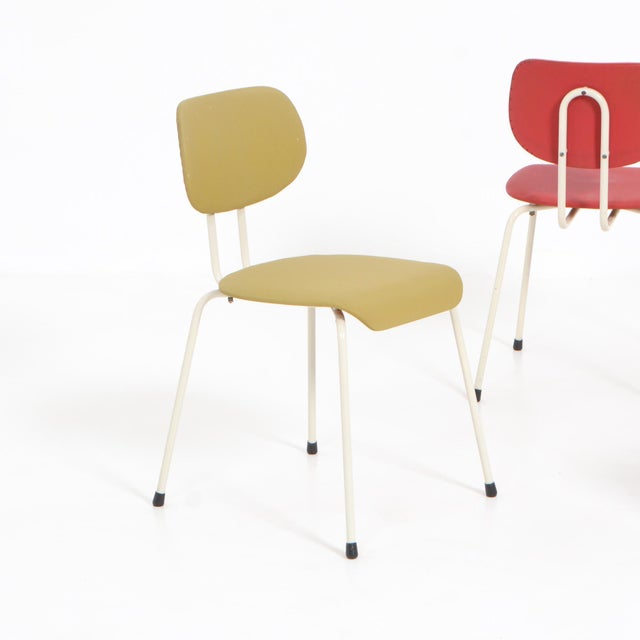 1950s Dining Chairs by Willy Van Der Meeren for Tubax, Set of 4 For Sale - Image 5 of 18