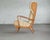 Danish Midcentury Wingback Lounge Chair With Exposed Sides For Sale In New York - Image 6 of 13