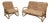 Rattan Garden Furniture Set, 1970, Set of 2 For Sale