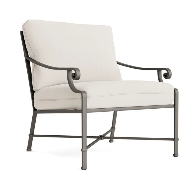 Brown Jordan Venetian Lounge Chair, Mica frame with Fusion Natural fabric For Sale - Image 12 of 12