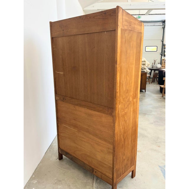 Vintage Oak Bookcase with Brass Drawers, 1950s For Sale - Image 4 of 17