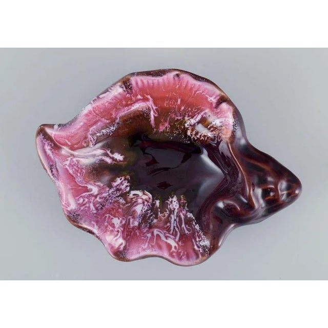 Shell-Shaped Stoneware Bowl from Vallauris, France, 1960s-1970s For Sale - Image 4 of 9