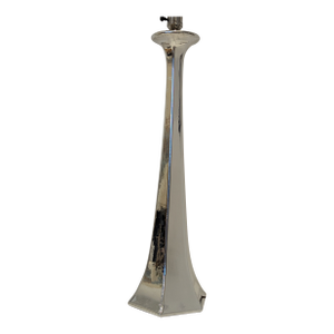 Vintage Hollywood Regency Silver Ceramic Table Lamp, 1970s