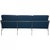 3303 Three-Seater Airport Sofa in Blue Fabric by Arne Jacobsen, 1980s For Sale - Image 10 of 18