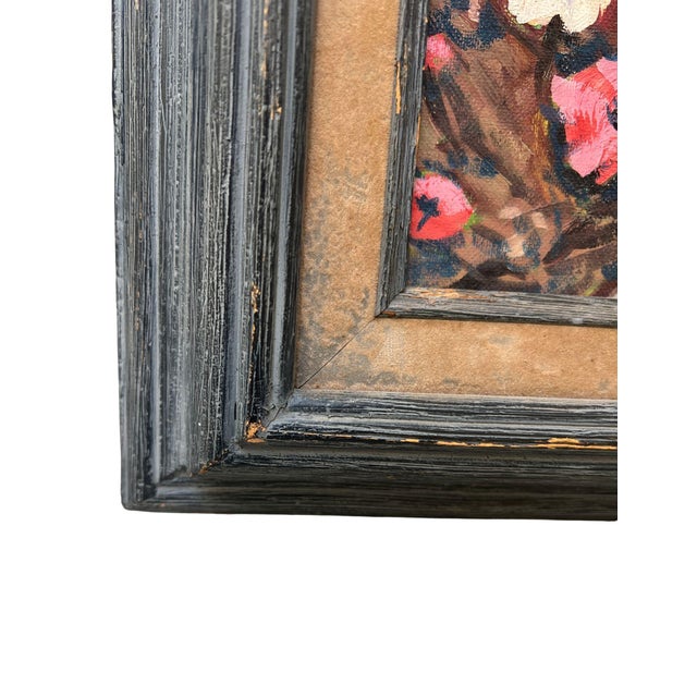 Framed European Mountain Village Oil Painting, Signed "Kyung" For Sale - Image 12 of 15