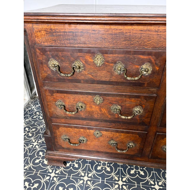 Antique George III Oak Lancashire Mule Chest For Sale - Image 9 of 18