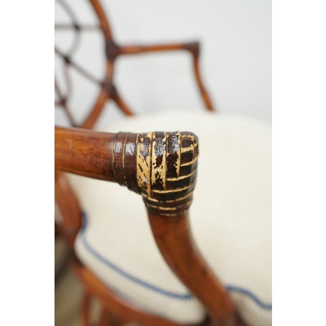Vintage Faux Bamboo Swivel Bar Stools (Set of 4) For Sale - Image 18 of 18