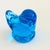 Leo Ward Glass Blue Bird of Happiness Paperweight - Dated 1989 For Sale - Image 4 of 7