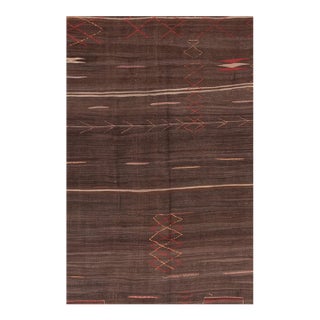 Vintage Moroccan Throw 5'2 X 10'7 For Sale