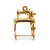 Mid-Century Modern Vintage 14k Yellow Gold Sewing Machine Charm/Pendant For Sale - Image 3 of 4