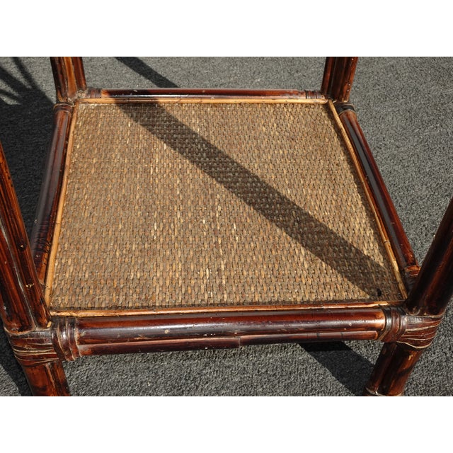 Vintage Rustic French Country Style Side Table by Palecek For Sale - Image 11 of 14