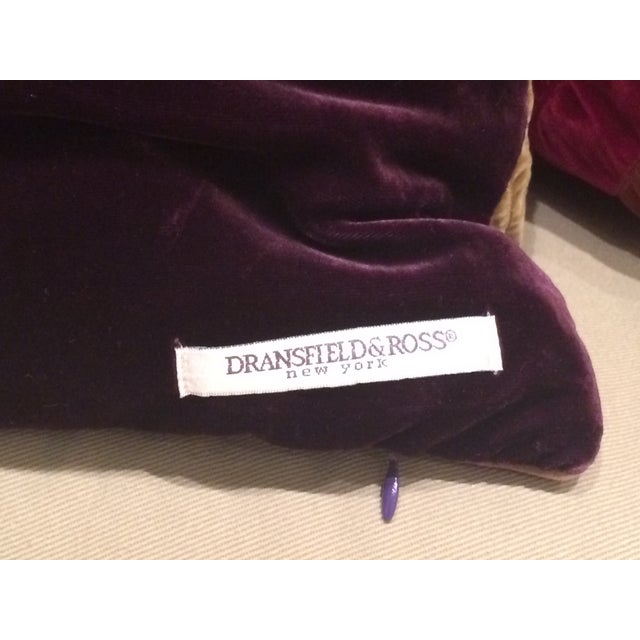 Dransfield and Ross Velvet Pillows Set of 2 Chairish