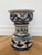 Vintage Hand-Painted Blue & White Ceramic Garden Stool For Sale In Dallas - Image 6 of 9