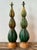 Wood Vintage MCM Drip Glaze Ceramic Lamps - A Pair For Sale - Image 7 of 12