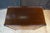 Brown Antique Sheraton Style Book Matched Walnut Four Drawer Tallboy Dresser 49" For Sale - Image 8 of 17