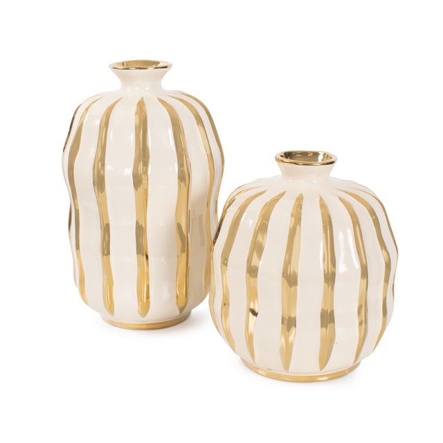 Gold Regalia Vase Small For Sale - Image 8 of 11