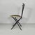 Italian Modern Black Wood and Metal Folding Chair, 1980s For Sale - Image 4 of 18
