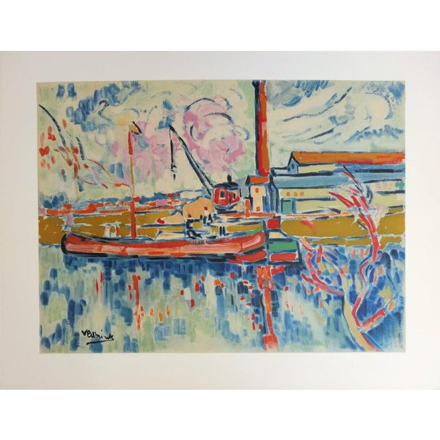 Maurice de Vlaminck, La Seine à Chatou, Lithograph For Sale - Image 5 of 5
