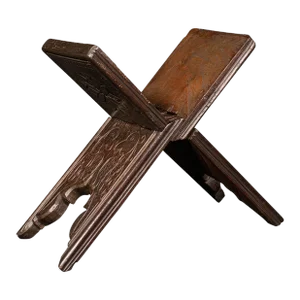 1900s Victorian Antique Folio Stand, Anglo Indian, Folding Book Rest, Desktop
