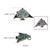 Vintage Style Emerald & Diamond Manta Ray Brooch Pendant in Solid Sterling Silver For Sale - Image 11 of 13