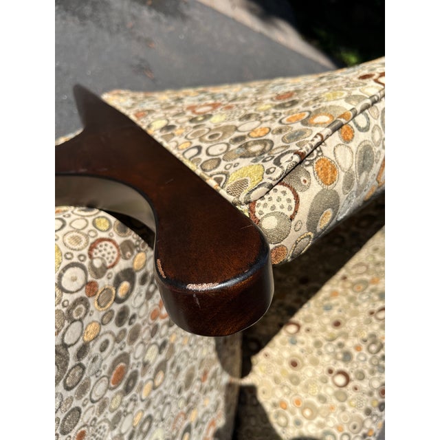 Modern Upholstered Club Chair For Sale - Image 10 of 11