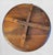 Rustic Vintage Large Solid Wood Rustic Round Lazy Susan For Sale - Image 3 of 9