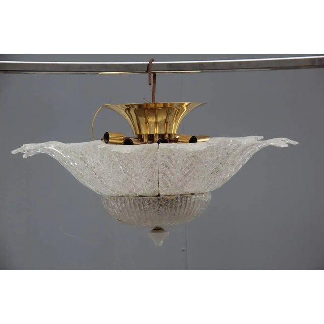 Murano Glass Florwer Chandelier, 1970s For Sale - Image 6 of 11