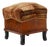 Art Deco Walnut Ottoman with Velvet Upholstery, Italy, 1920s For Sale