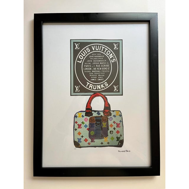 Vintage Sunday B. Morning Louis Vuitton's Trunks Fairchild Paris Limited Edition Print For Sale In Los Angeles - Image 6 of 6