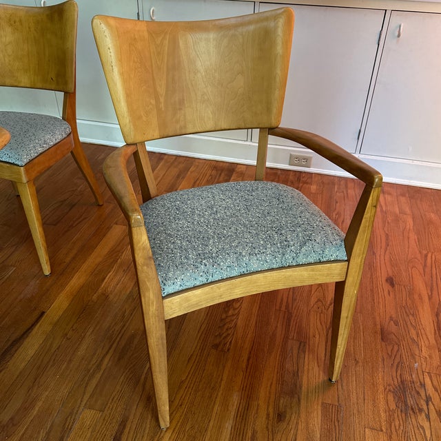Mid-Century Modern 1960s Heywood-Wakefield Mid-Century Wishbone Expandable Dining Table With Six Stingray Chairs For Sale - Image 3 of 12