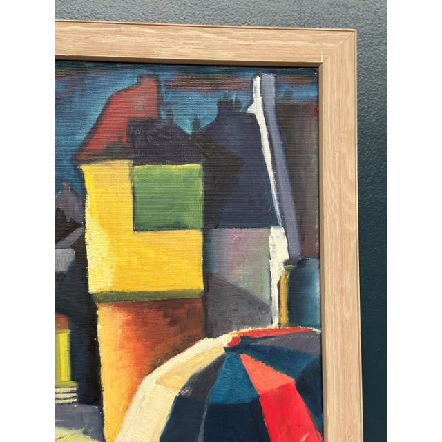 Ebbe Höglund, Cityscape with House Facades, 1960, Oil on Canvas, Framed For Sale - Image 12 of 15