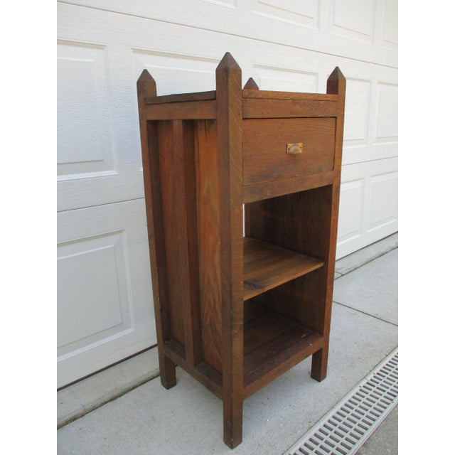 Early 20th Century Mission Arts & Crafts Primitive Cabinet With Shelves For Sale - Image 5 of 12