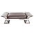 "La Ciliegia" Ottoman With Stainless Steel, Burl Walnut, Hand Crafted For Sale - Image 4 of 8