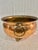 Mid 20th Century Vintage Hammered Copper Footed Cachepot Bowl With Brass Ring Handles, 10.5” For Sale - Image 5 of 11