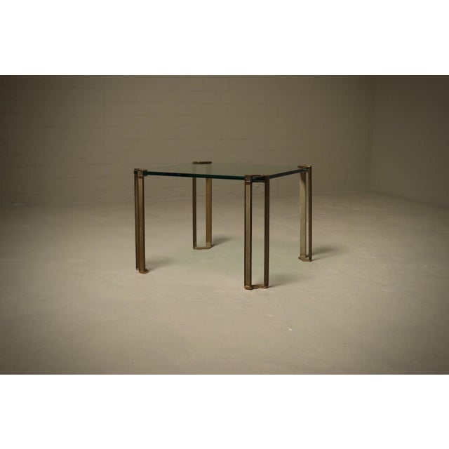 Peter Ghyczy Brass and Glass Coffee Table by Peter Ghyczy, 1970s For Sale - Image 4 of 9