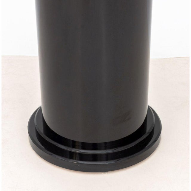 Modern Black Lacquered Pedestal For Sale - Image 4 of 5