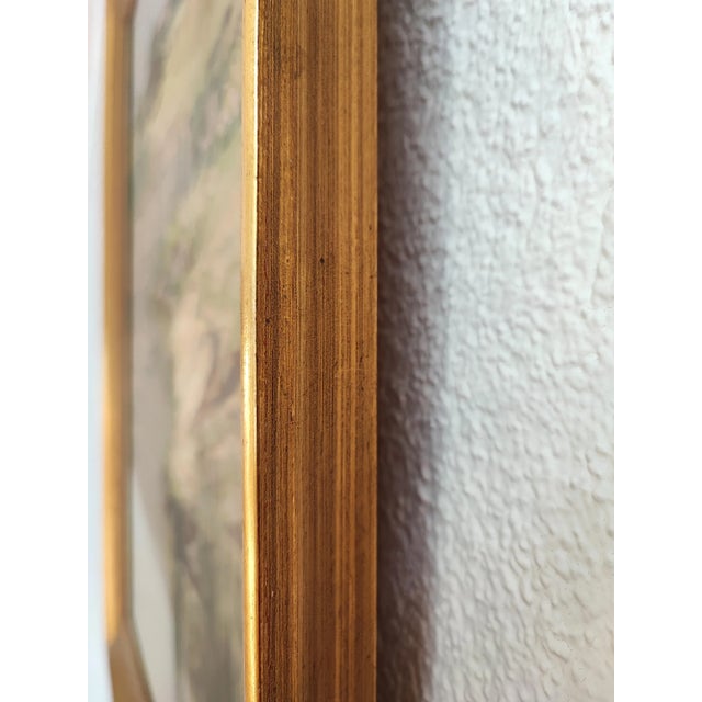 Joseph Mégard, Ferme et marais au pied du Salève, Oil on Canvas, Framed For Sale - Image 9 of 11