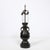Pair of Mid-Century Iron Dragon Amphora Chinoiserie Table Lamps W/ Ring Details For Sale - Image 11 of 15