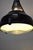 Glass Vintage Industrial Enamel Pendant Lamp, 1950s For Sale - Image 7 of 10