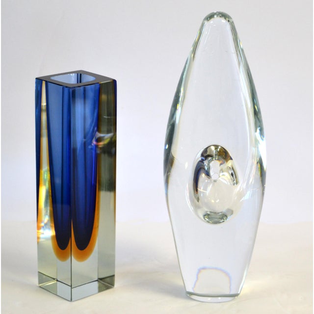 1960s Timo Sarpaneva Orchid Art Glass Vase for Littala Finland For Sale - Image 5 of 10