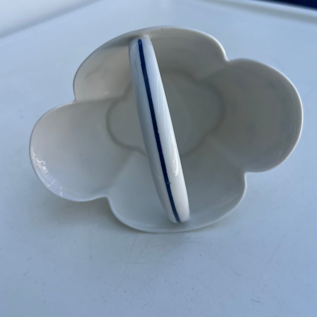 Ceramic Mid 20th Century Porcelain Basket by Haviland Limoges Trinket or Candy Dish For Sale - Image 7 of 8